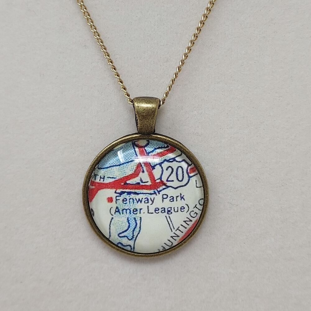 Boston Fenway Park Pendant Necklace 1"